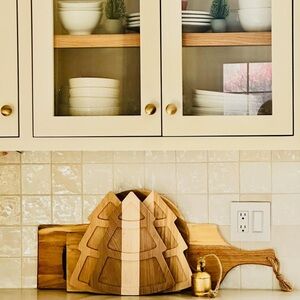 Handcrafted Christmas tree boards